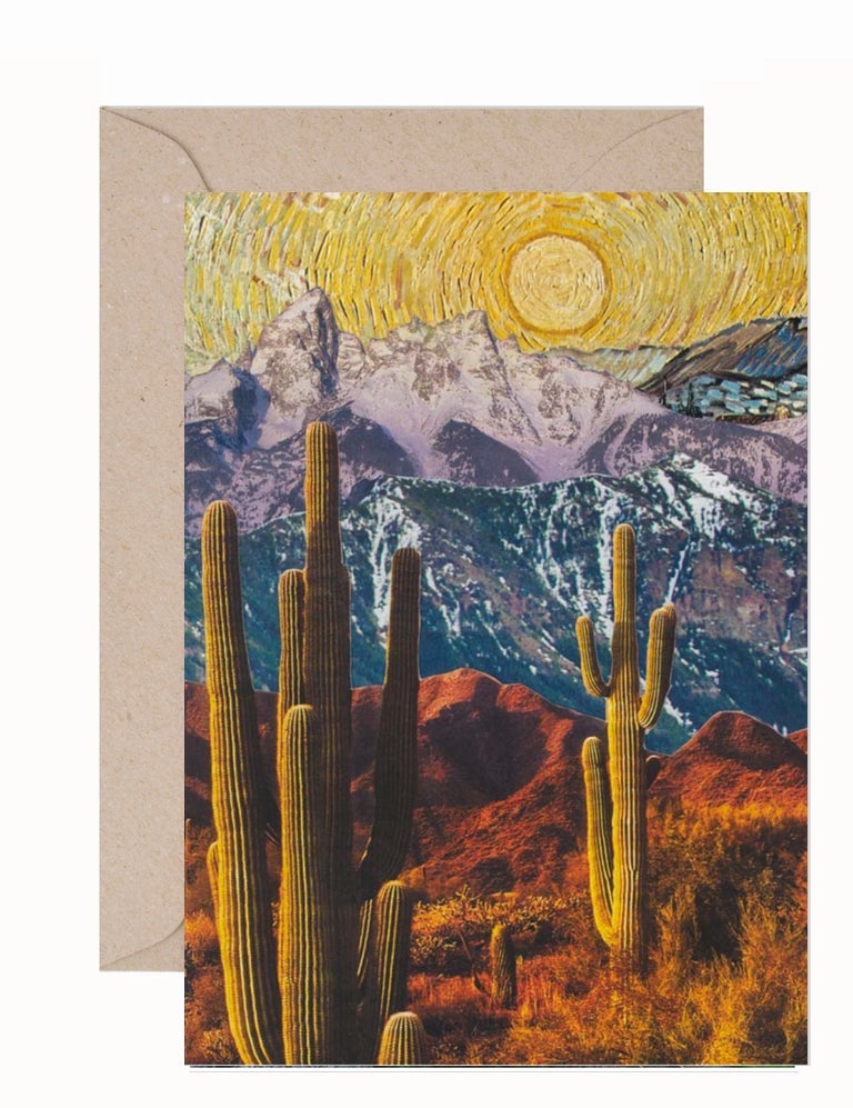 Bodie Howell: Van Gogh over Mountains Greeting Card & Envelope