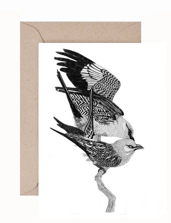 Sally-Ann Rowland: Kingfishers Greeting Card & Envelope