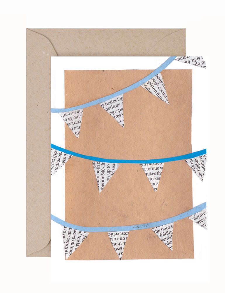 Ruby Ali: Paper Cuts Blue Greeting Card & Envelope
