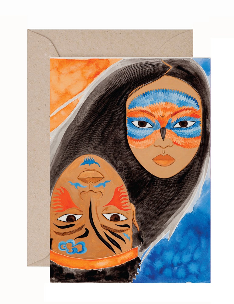 Kate Beynon: An-Li and Rose Greeting Card & Envelope