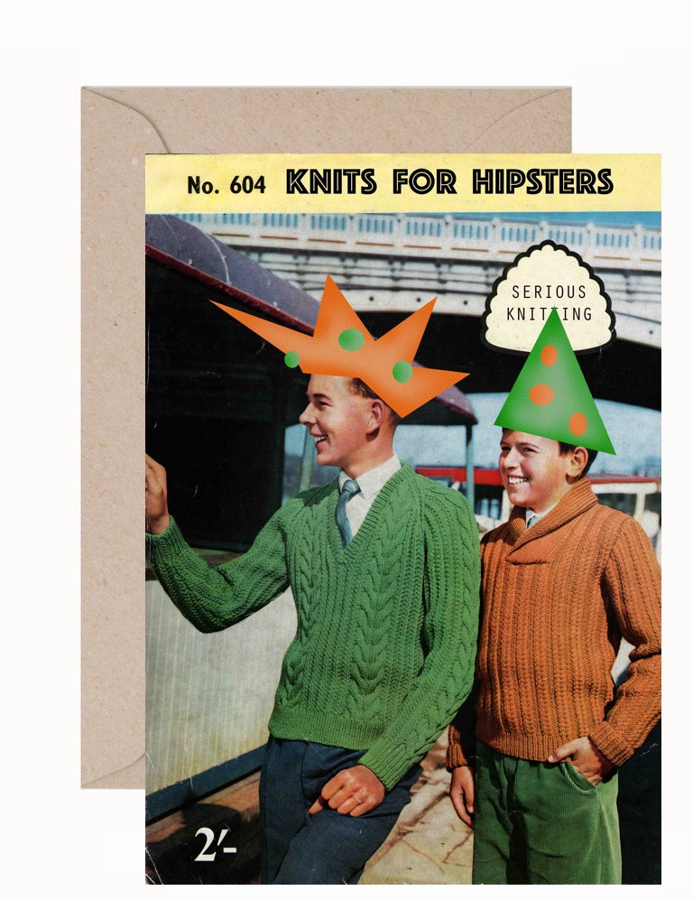 Lex Middleton: Knits for Hipsters Greeting Card & Envelope