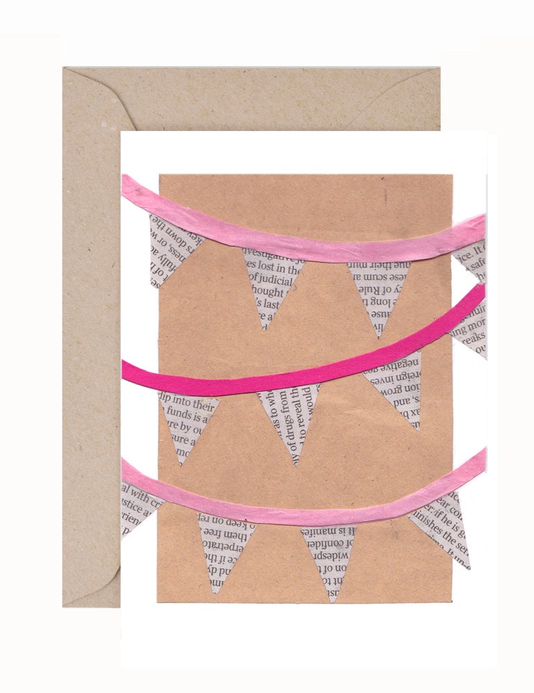 Ruby Ali: Paper Cuts Pink Greeting Card & Envelope