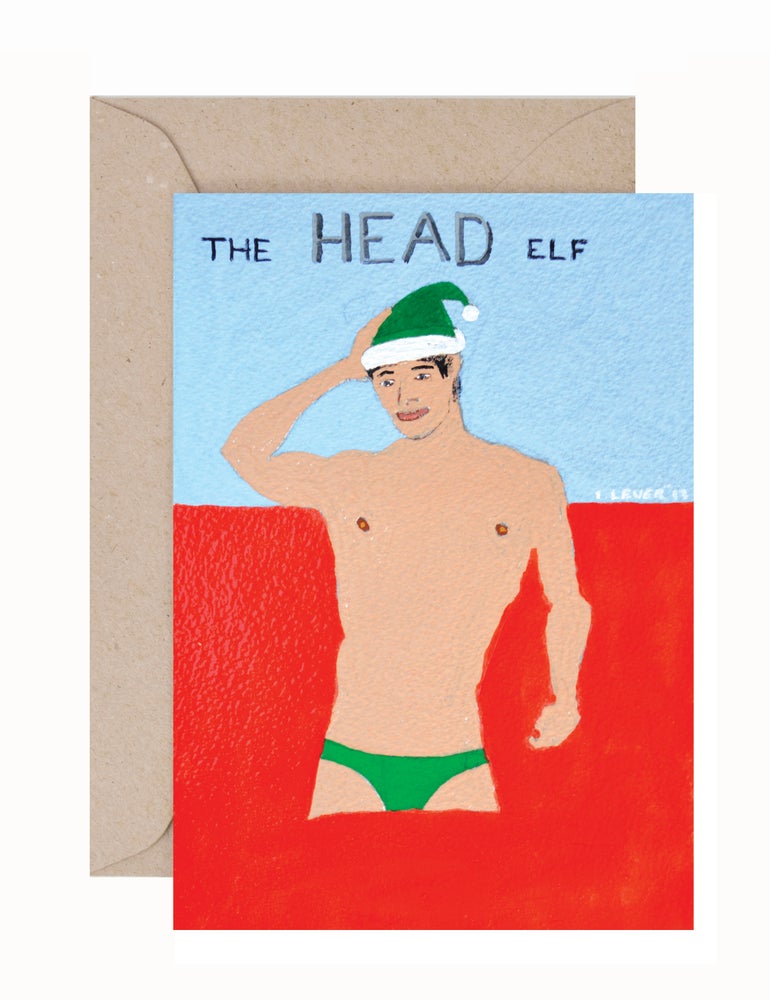Ian Lever: Head Elf Greeting Card & Envelope