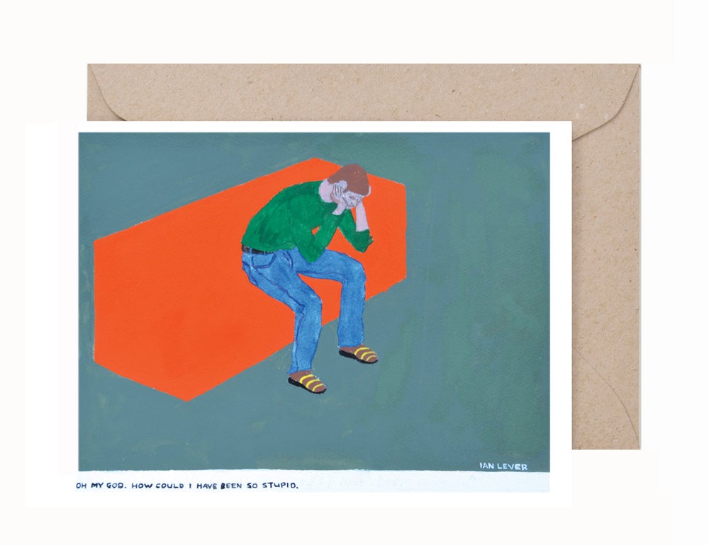 Ian Lever: Oh my god Greeting Card & Envelope