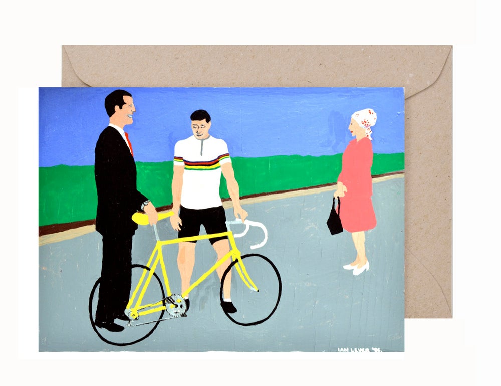 Ian Lever: Eddy Merckx Greeting Card & Envelope