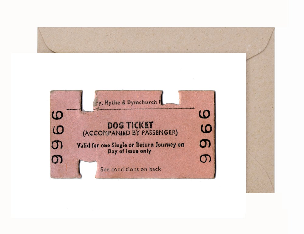 Lex Middleton: Dog Ticket Greeting Card & Envelope