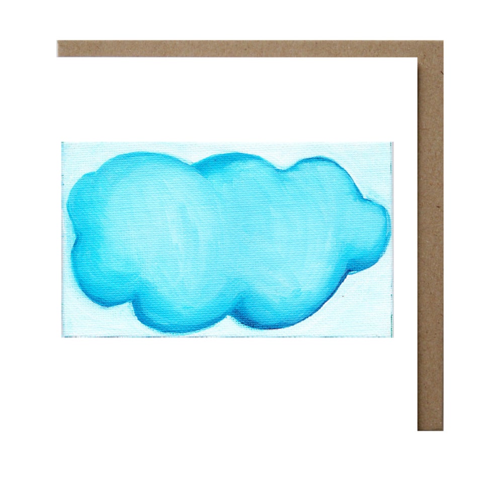 Jane Trengove: Light Blue Cloud Greeting Card & Envelope