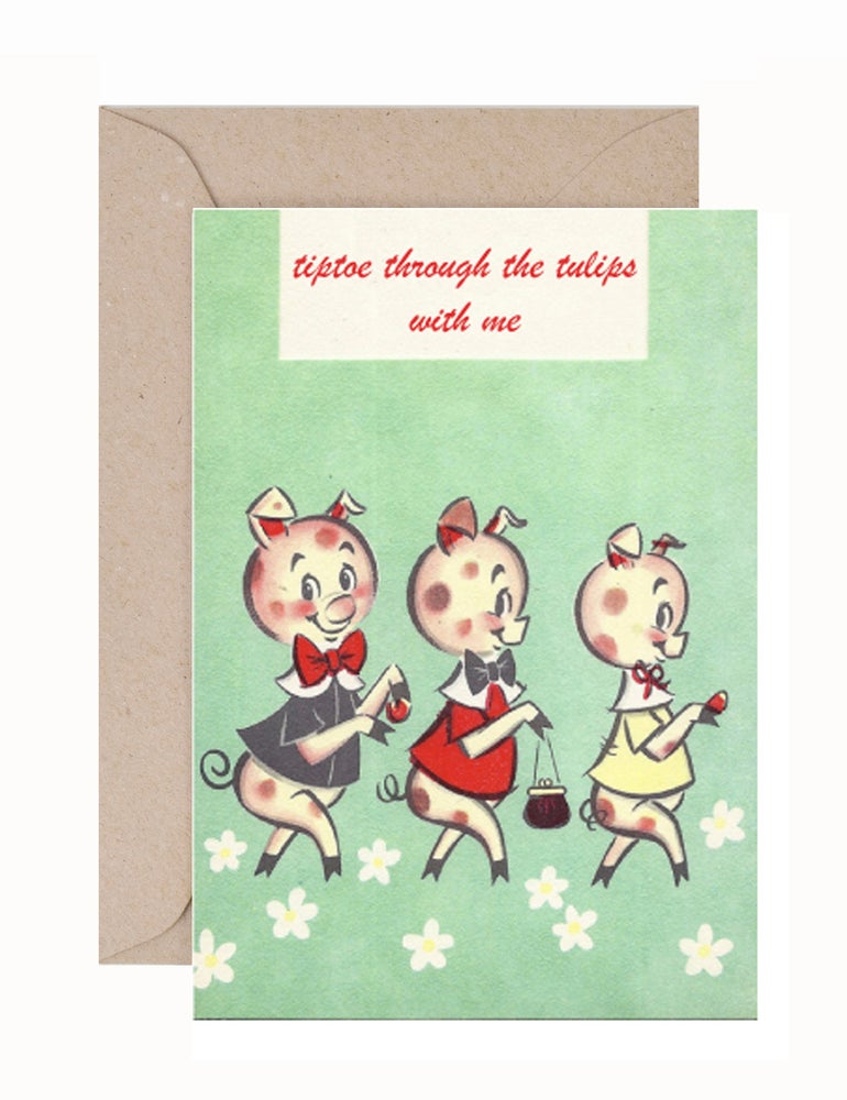 Miss Jane: Tip Toe Greeting Card & Envelope
