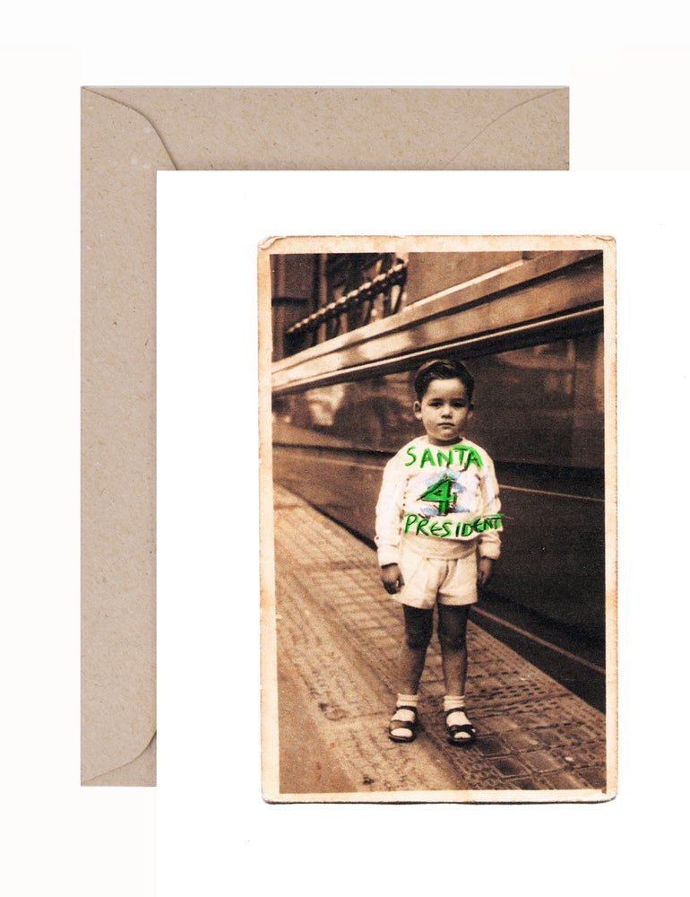 Lex Middleton: Santa for President Greeting Card & Envelope