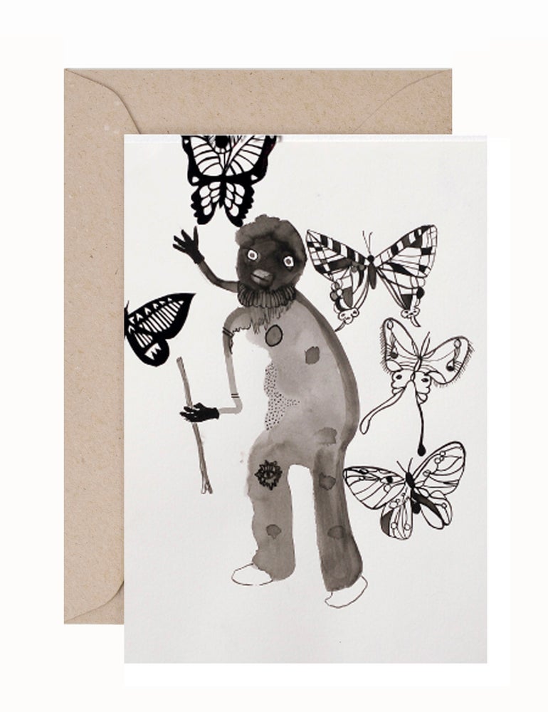 Sangeeta Sandrasegar: Mournful Psyche Greeting Card & Envelope