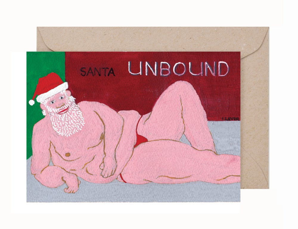 Ian Lever: Santa Unbound Greeting Card & Envelope