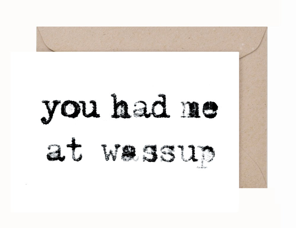 Lex Middleton: Wassup Greeting Card & Envelope