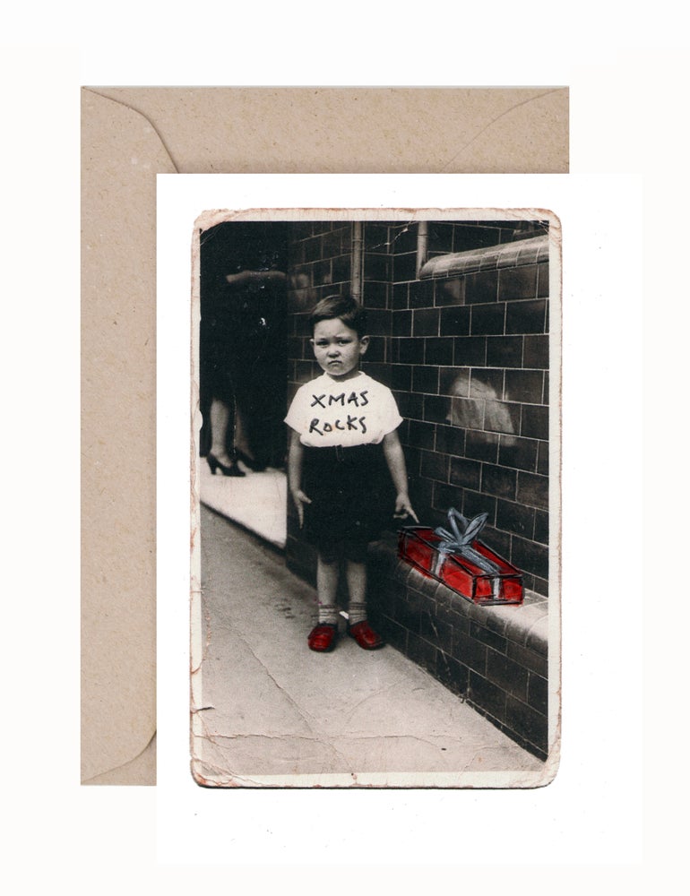 Lex Middleton: Santa Rocks Greeting Card & Envelope